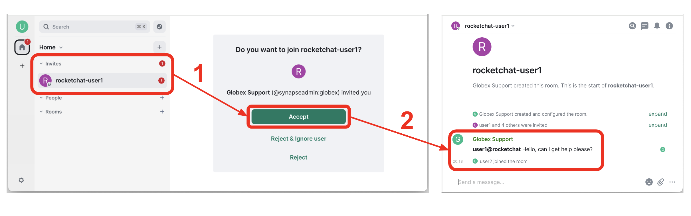 19 demo matrix invite accept
