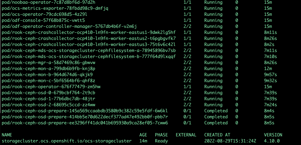 Azure SC ODF