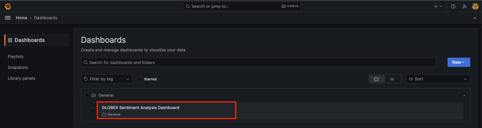grafana landing